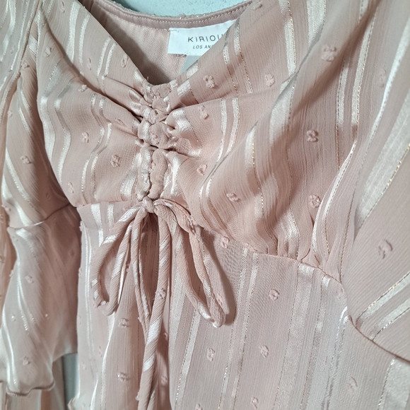 Kirious Champagne metallic blouse - Picture 5 of 8